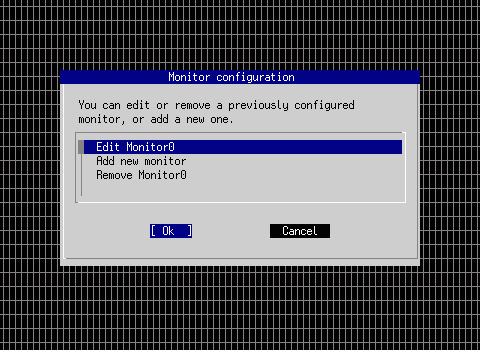 xf86cfg monitor configuration menu